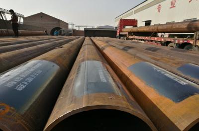 China ASTM A252 Standard Steel Pipes Piling Pipes For Bridge / Port Constructions for sale