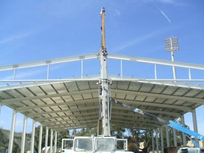 China Galvanisierte vorfabrizierte Stahlflugzeug-Hangar-Gebäude-schnell Aufrichtung zu verkaufen