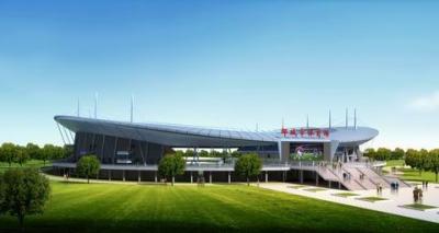 China Welding, Braking, And Painting Steel Pipe Metal Truss Buildings And Sports Stadiums for sale