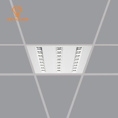 China UGR< 19 (anti-galre) 2021 low UGR 595*595 desktop new design anti-glare lens ceilling square 48w mounted led panel light for sale