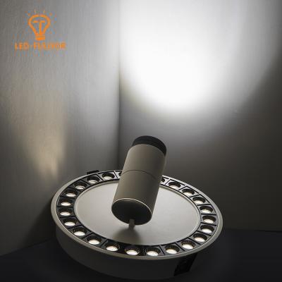 China 65-75 lm/w Zhongshan factory popular design optional combination 18 watt round led grill light with spot lamp for sale