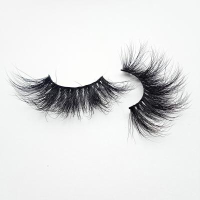 China Natural Soft Wholesale 100% Mink Eyelash 25mm Fluffy Mink Lashes 6D Wispy Thick Curl Mink Eyelashes for sale