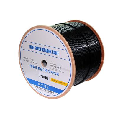 China Telecom Communication 4 PAIRS 24AWG UTP/FTP/SFTP CAT5E CCA COMMUNICATION CABLE 305m CE TEST PASSAGE COPPER FLAKE OUTDOOR RoHS for sale