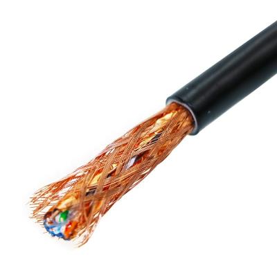 China Outdoor telecommunication communication CABLE pass test sftp cat6 NETWORK cable 4PAIRS 23AWG/0.56MM CU/CCA for sale