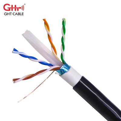 China Network cabling shield cat 6 ftp / pure copper cable sftp 23awg CCA communication with UL ETL certificate cat6 ethernet cable for sale