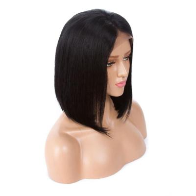 China Silky Straight Bob Human Hair Wigs Silky Straight Full Lace Wig Brazilian Hair Wave Hair Short Wigs for sale