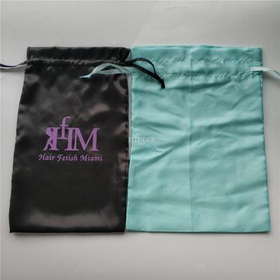 China Good Quality Wholesale Customized Gift Silk Bags For Hair / Satin Bags For Hair / Custom Hair Bags for sale