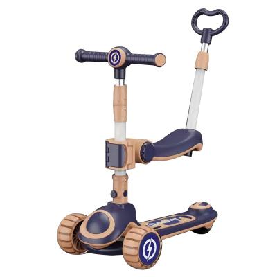 China Ride On Toy Hot Scooter Foldable Mini Pu Flash 4 Wheels Children Kids Flashing Scooter for sale