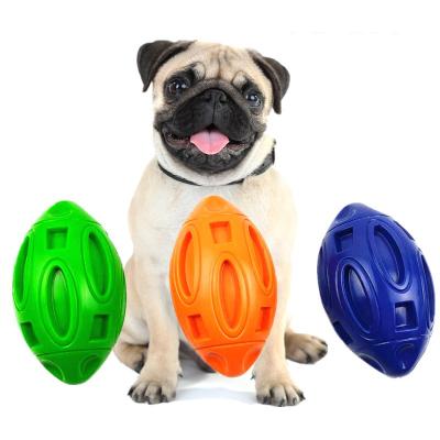 China Sustainable New Design HY-2021 Dog Toys Rugby Train Dog Toys Chew Bite Safe Dog Toy Storage for sale