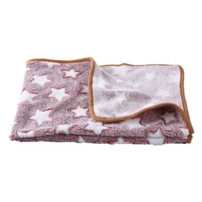 China Travel HY Thickening Winter and Autumn Velvet Mat Pet Blanket Wholesale Warm Coral Dog Bed Blanket for sale