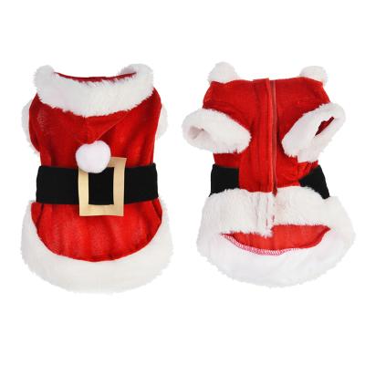 China HY Pet Clothes Dog Cat Christmas Style Stocked Clothes Keep Warm Autumn And Winter Dog Festival Is Happy for sale