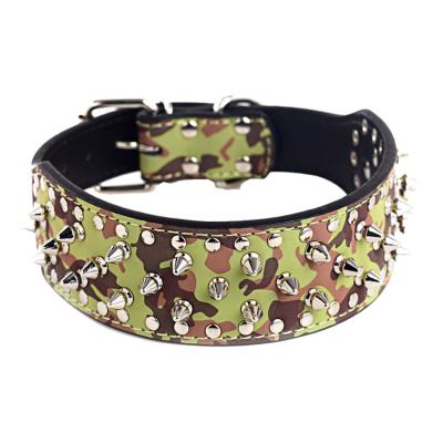 China HY Punk Style Hot Selling Personalized Luxury Spike Collars For Dog Rivet Tactical Dog Collar for sale