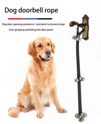 China HY Amazon Pet Doorbell Rope Training Dog Alarm Cocking Rope Guide Viable Bell for sale