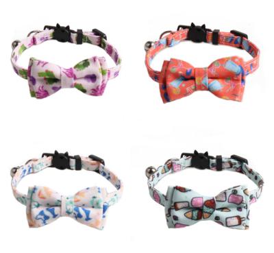 China Viable HY Cat Collar Summer Style Collection Cactus Ice Cream Soda Bow Cat Collar for sale