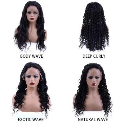 China Vendor Straight Lace Frontal Human Hair Virgin Wig Hair With Remy Frontal Preolucked Lace Front Wig for sale