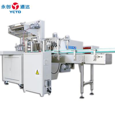 China Linear Type Pe Film Shrink Wrapping Beverage Bottle Heat Tunnel Machine for sale