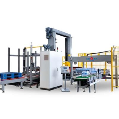 China Automatic Beverage Palletizer Machine Plastic Packing Bottled Water Production Line for sale