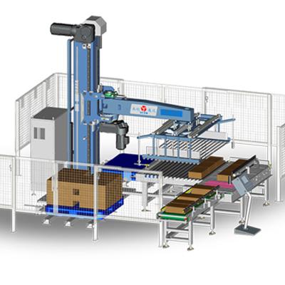 China Beverage Crate Bottles / Cardboard Palletizer Machine for sale