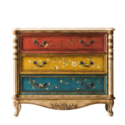 China New Classic Elegant Extendable Furniture Bombay Chest Of Drawers Hand Painted For Bedroom for sale