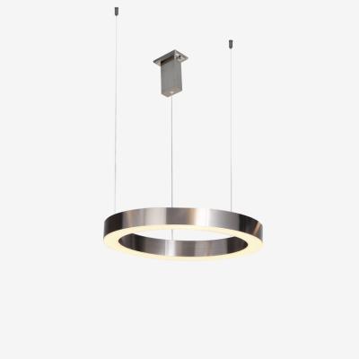 China Minimalist ST-8848-40 brushed nickel led lamp ring pendant light for living room / dining room. for sale