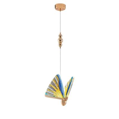 China ST-5108 post-modern decorative colorful butterfly LED pendant lamp for dining room stair lights stair lamps. for sale