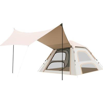 China Outdoor\beach\camping 3-5 people jump up big tents with detachable shade awning waterproof automatic large family room outdoor travel for sale for sale