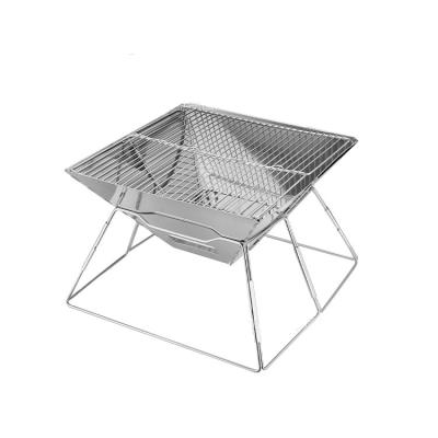 China Wholesale Stainless Steel Large Portable Folding BBQ Stove Picnic Rack Picnic Carbon Oven for sale