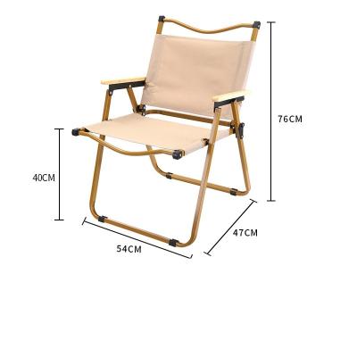 China Wholesale Outdoor Furniture Picnic Portable Easy-carry Foldable Canvas Kermit Chair Camping Wood Folding Chair for Camping for sale