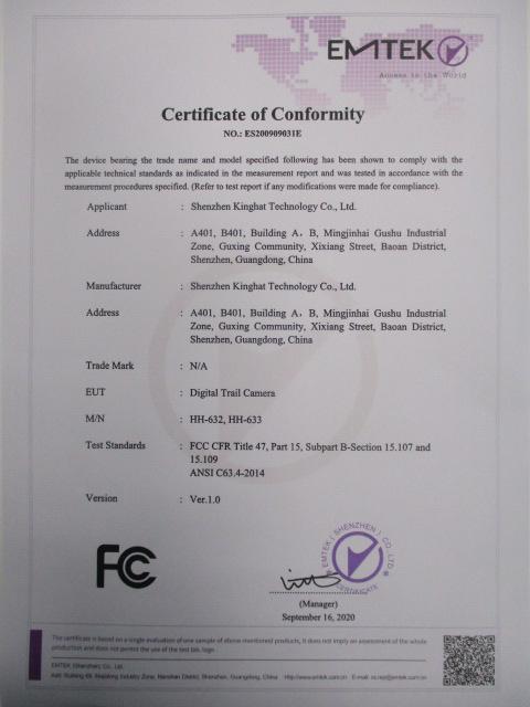 FCC - Shenzhen Kinghat Technology Co., Ltd.