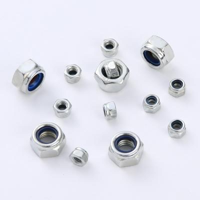 China Heavy Industry Hexagon Custom Head Nylon Self Insert Locking Locknuts for sale