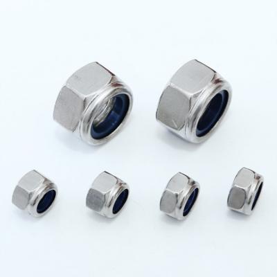 China Heavy Industry Customized Din985 Stainless Steel SS 316 Nylon Hex Lock Nut M14 M16 M20 M24 for sale