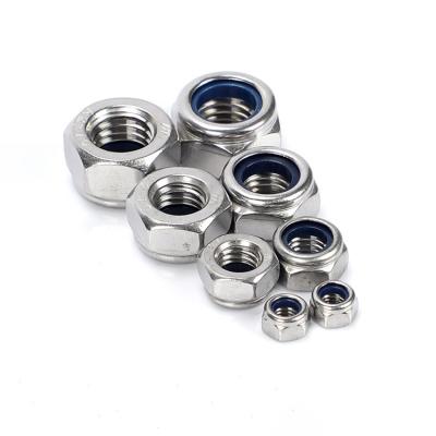 China Heavy Industry Customized DIN M2 M2.5 M3 M4 M5 M6 M8 Nylon Aluminum Serrated Lock Nut Lock Nuts for sale