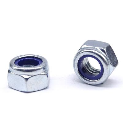 China Heavy Industry Nylock Lock Nuts M2 M2.5 M3 M4 M5 M6 M8 M10 M12 Stainless Steel Hex Anti-Slip Auto Lock Nut for sale