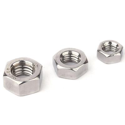 China Heavy Industry Fastener Manufacturer Direct Supply Galvanized Hex Nut Blue White Galvanized Hex Nut DIN934 for sale