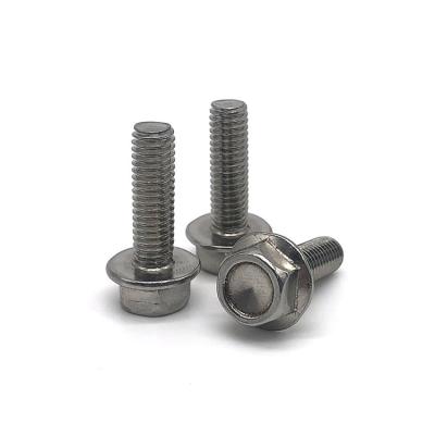 China Customized galvanized stainless steel hexagon flange head bolts m10 m7 hex flange bolts for sale