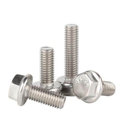 China Galvanized Stainless Steel Hex Head Flange Bolt Din6921 Hex Flange Bolts for sale