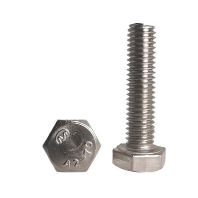 China Wholesale Stainless Steel Fastener Head 316 Hex Class Bolt Stainless Steel External Hex Bolts for sale