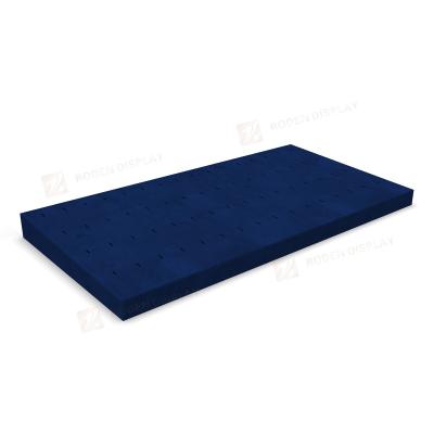 China Environmentally Friendly Royal Blue Microfiber Earring Display Tray New for sale