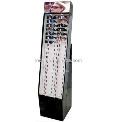 China Environmentally Friendly Famous Brand Floor Standing Cardboard Sunglasses Display Portable Glasses Display Hot Sale for sale