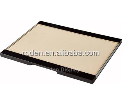 China Environmentally Friendly Desktop Presentation Wooden Display Tray For Eyewear Jewelry And Watch for sale