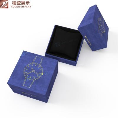 China Watch Packaging Single Art Paper Plastic Watch Box Customized Printing for sale