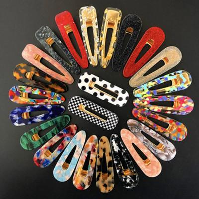 China 2021 New Big Hair Clip Leopard Fringe Hair Clip Acrylic Transparent Soft Sister Duck Mouth Hair Clip for sale