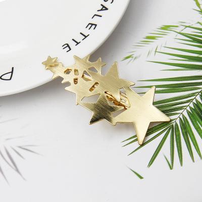 China Fashion selling woman hair accessories combine hair clip material stars form ponytail fashion hairpin. for sale