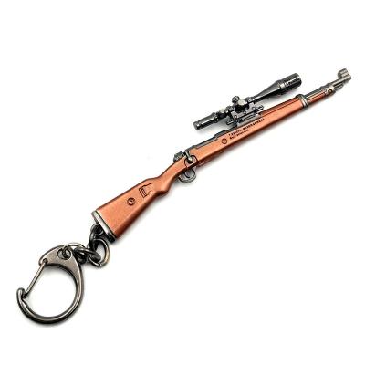 China Promotion Gift Zine Alloy Key Chain Metal Gun Shape Colorful Key Ring Key Chain. for sale