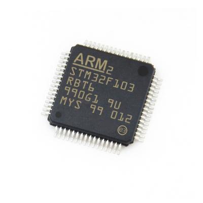 China Microcontroller Chip IC MCU 32BIT 128KB Full Size IC MCU 32BIT 128KB FLASH 64LQFP ARM 72MHz STM32F103RBT6 for sale