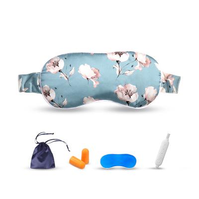 China Anti-Puffiness Customized Ice Silk Eye Mask Gel Cooling Warm Cold Eye Mask For Office People for sale