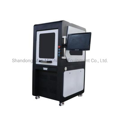 China Laser Marking 100W Full Enclosed Cabinet Fiber Laser Marker On Keyboard for sale