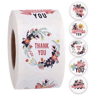 China Waterproof Custom Logo Handmade Stickers Baked With Love Sticker Thank You For Your Order Stickers White Sealing Label for sale