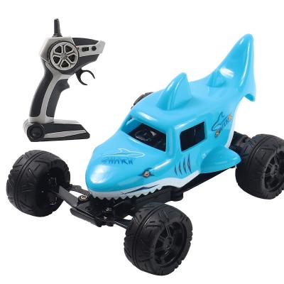 China Interesting Remote RC Hobby Radio Control 2.4G Shark Toys Small RC Car Shark Car For Kids for sale