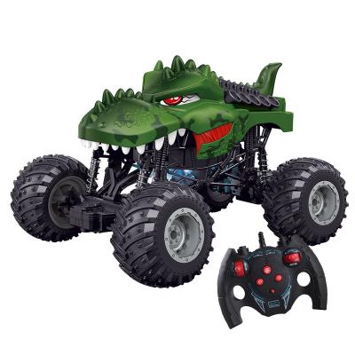 China RC hobby dinosaur riding plastic super rc car remote control vehicles toys with light for sale